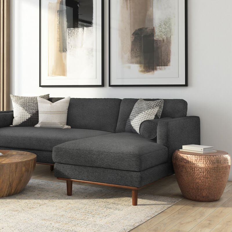 Preston Modern Industrial 22 inch Wide Metal Metal Side Table in Antique Copper, Fully Assembled