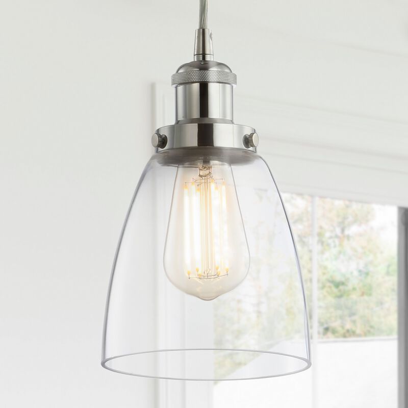 Cleo Adjustable Metal/Glass LED Pendant