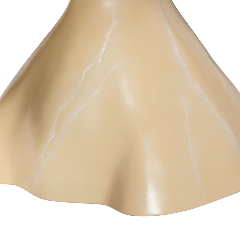 bali & pari Aponi Marbled Resin Coffee Table - Sculptural Center Table with Round Top and Pedestal Base,  Modern Contemporary Statement Furniture