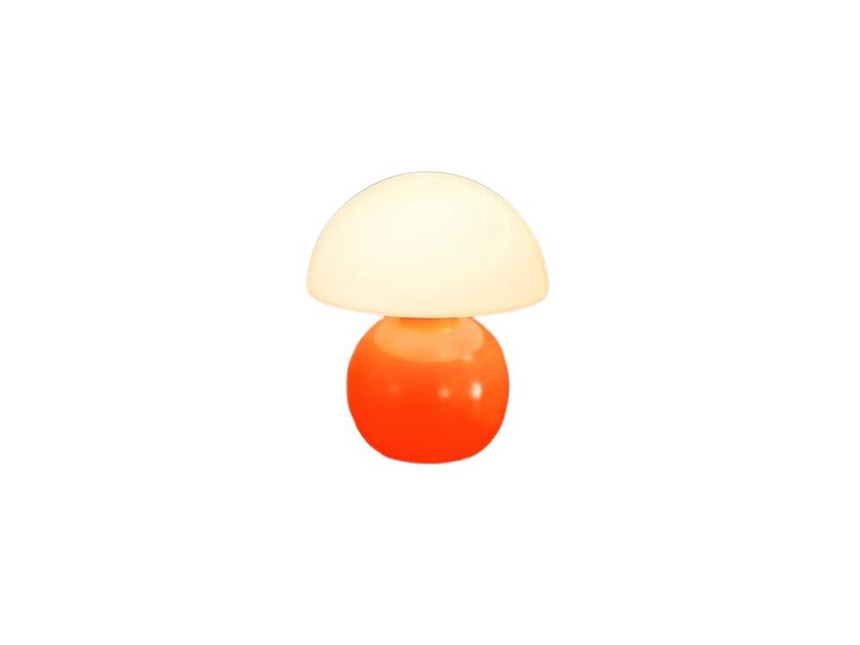 Dimmable LED Modern Mushroom Lamp For Bedroom Bedside Dorm Orange