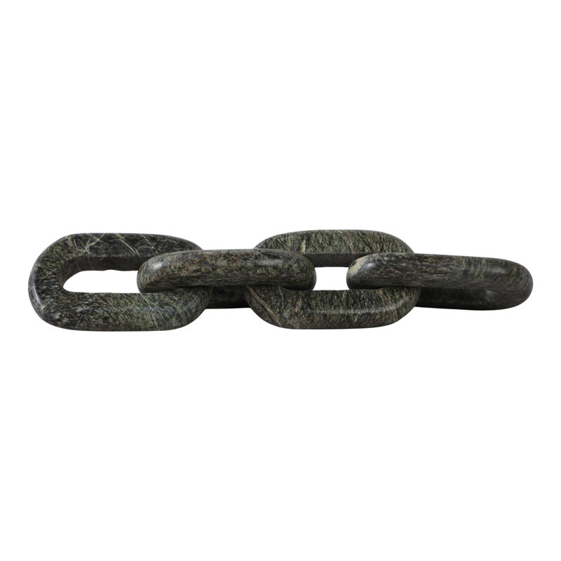 14x3" 4-link Marble Chain, Forest Green image number 3