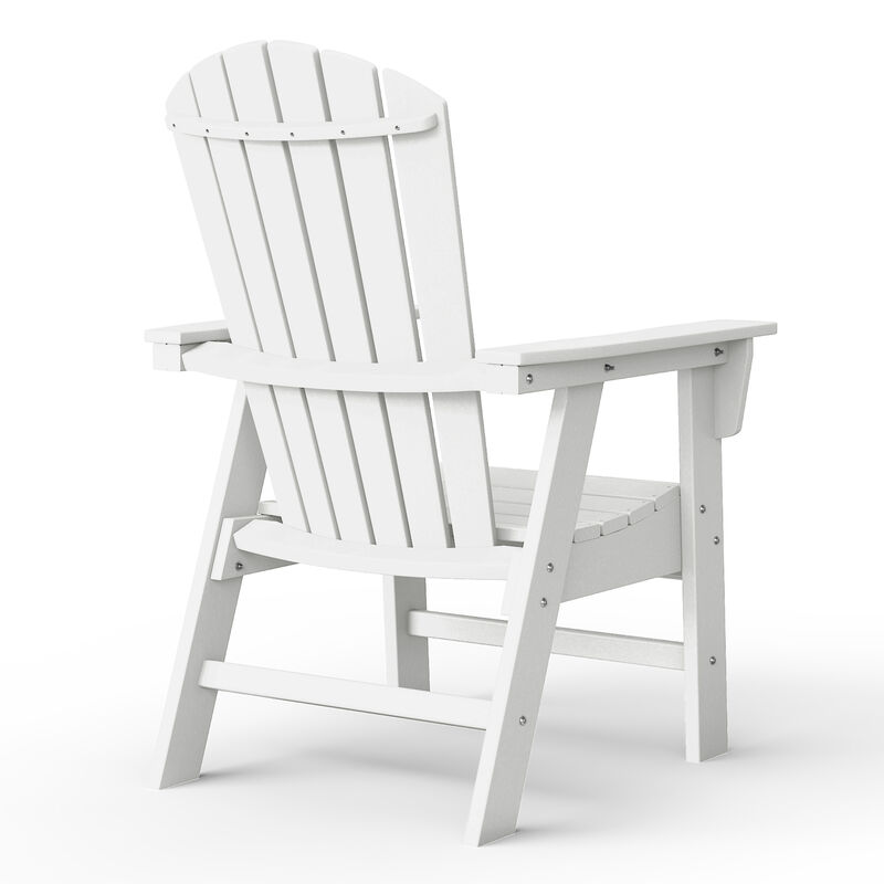 WestinTrends Dylan Outdoor Patio Shell-back Adirondack Dining Chair Weather Resistant
