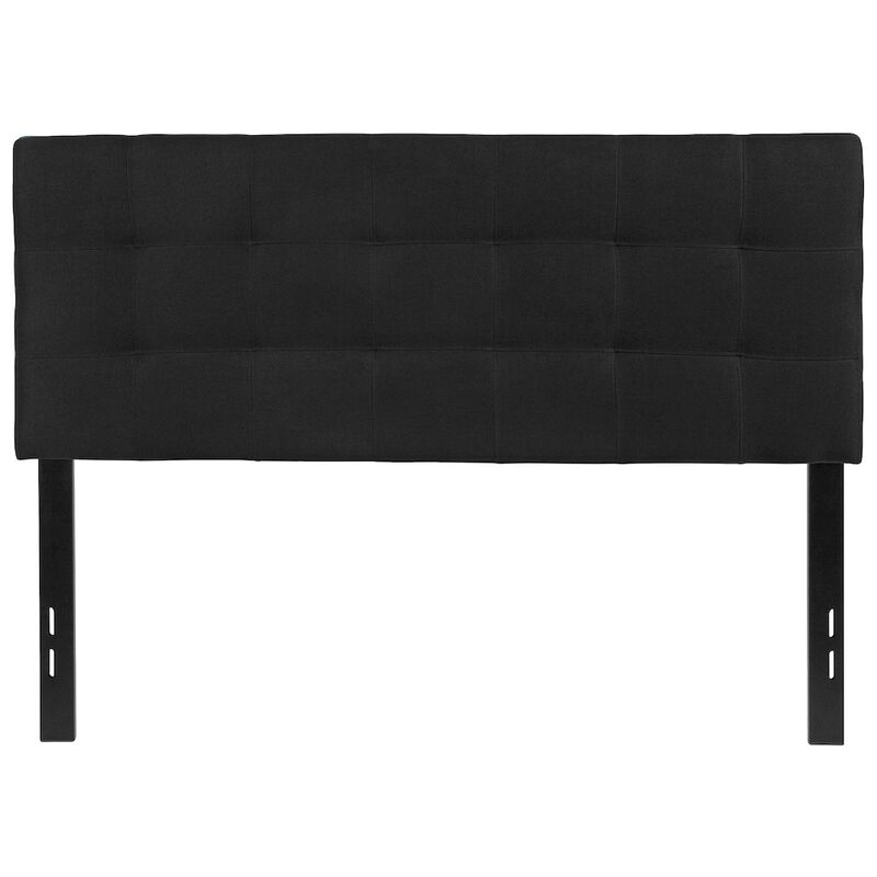 Flash Furniture Tufted Upholstered Full Size Headboard in Black Fabric image number 5