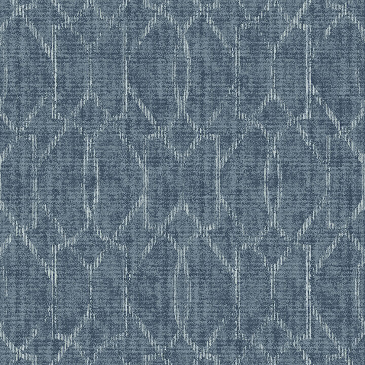 Ziva Blue Trellis Wallpaper (Set of 2)