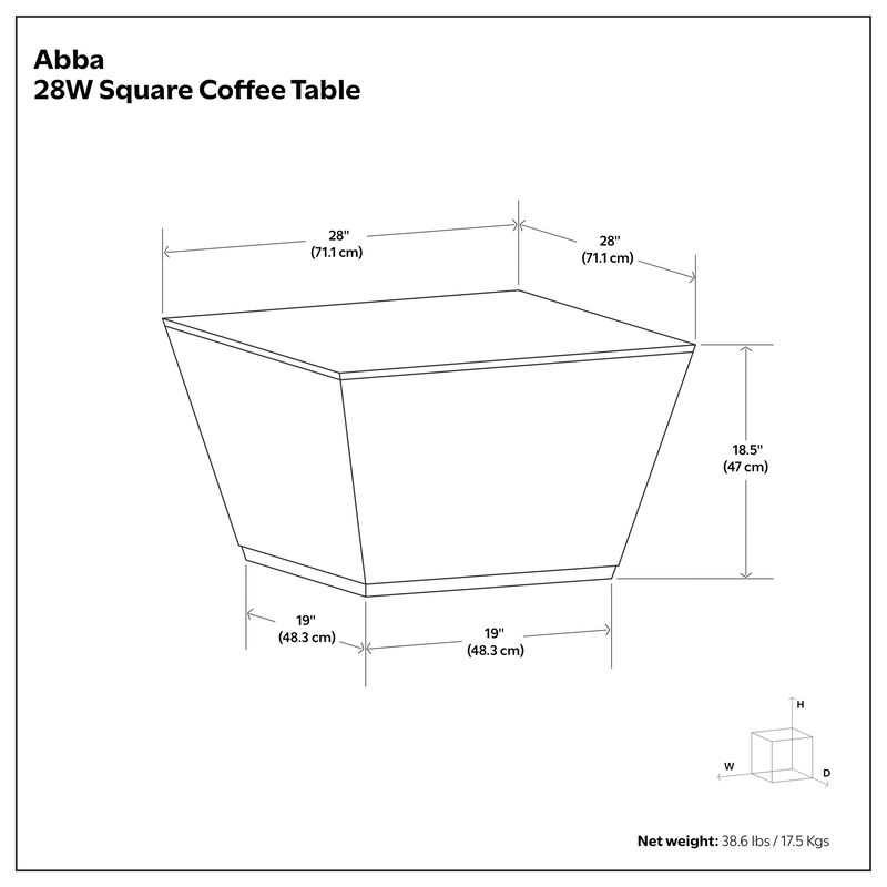 Simpli Home Abba Square Coffee Table image number 4