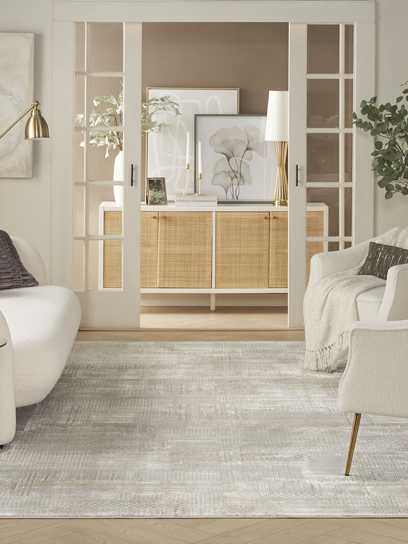 Glitz GLZ09 Silver/Gray 9' x 12' Rug