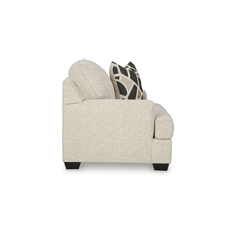Burgess Accent Chair, Quartz Beige Polyester, 1 Throw Pillow, Black image number 3