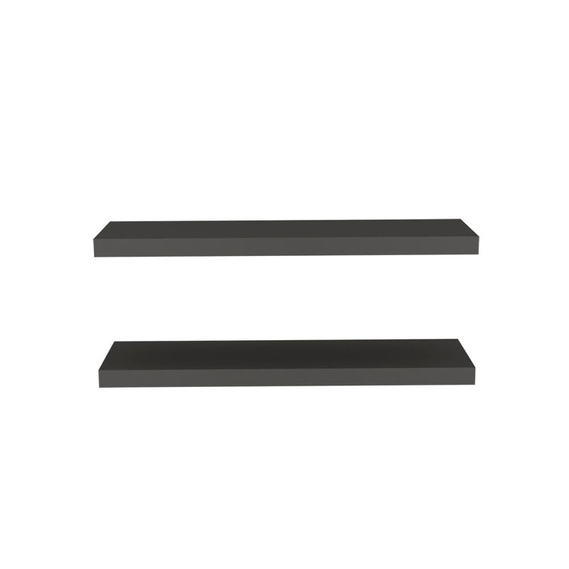 Floating Shelf Dallas, Living Room, Matt Gray