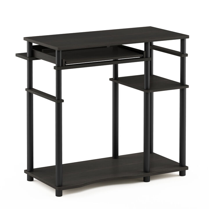 Furinno Furinno Abbott Computer Desk with Bookshelf, Espresso/Black, 17097EX/BK