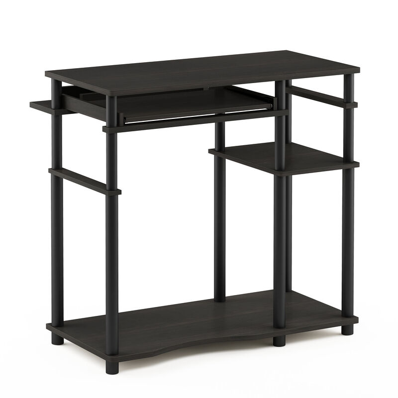 Furinno Furinno Abbott Computer Desk with Bookshelf, Espresso/Black, 17097EX/BK