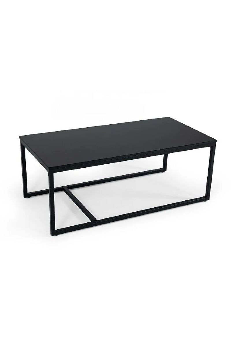 Rectangular Black Marble Coffee Table | OROA Modern Baca image number 2