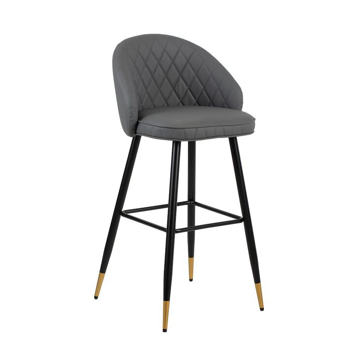 New Classic Furniture Oliver Vegan Leather Bar Chair (Set of 2)