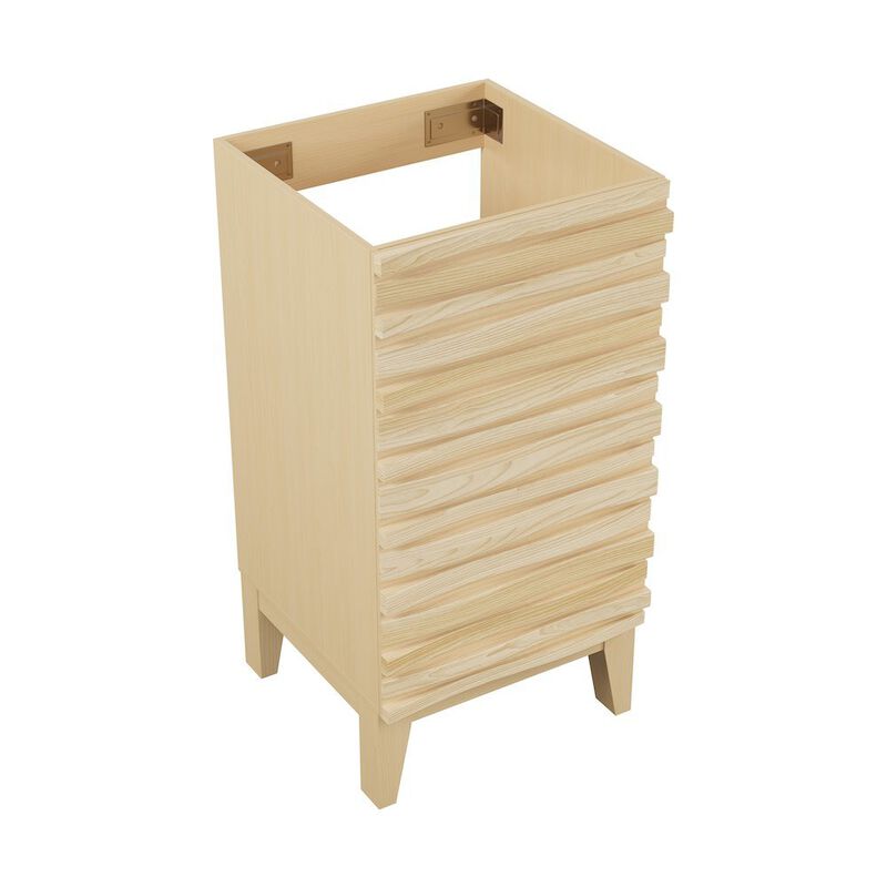 Cascade 18&rdquo; Bathroom Vanity in Brown Oak- Cabinet Only image number 2