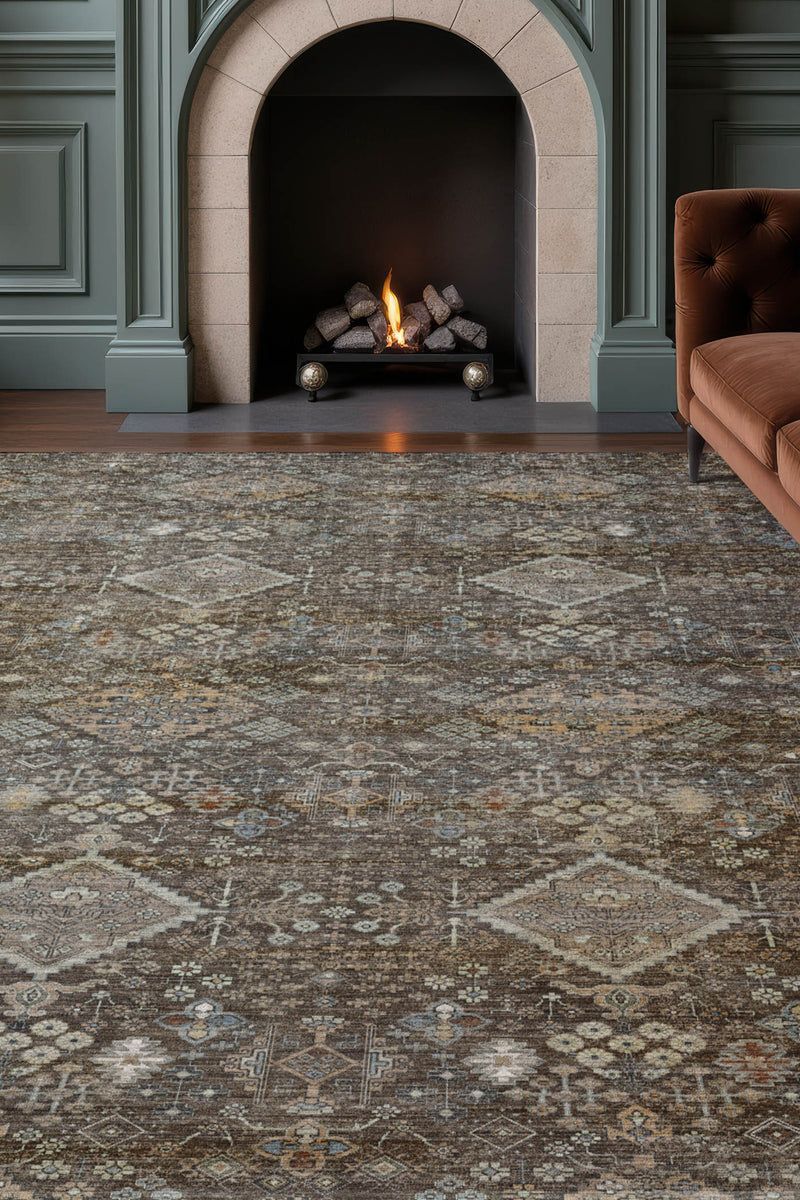 Aristo AR1 Chocolate 9' x 12' Rug image number 1