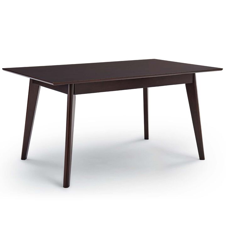 Modway - Oracle 59" Rectangle Dining Table Cappuccino
