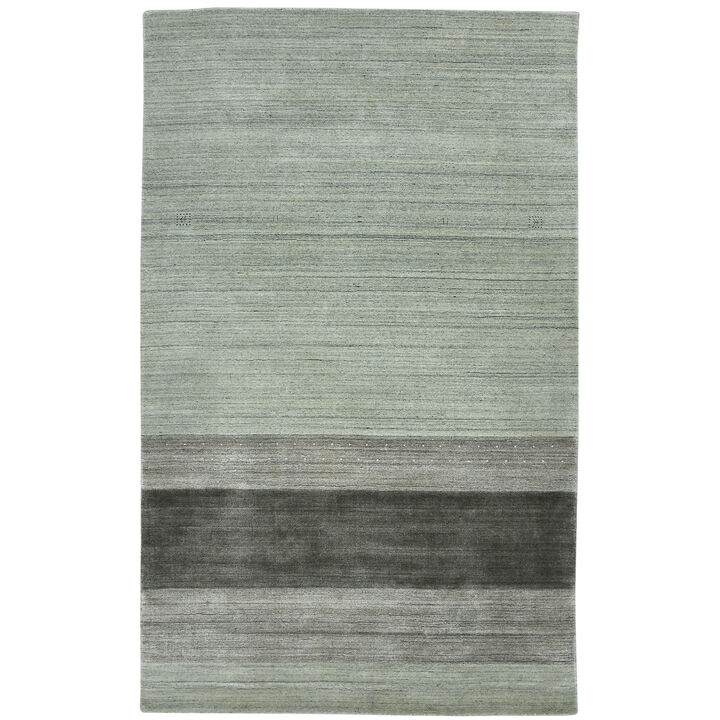 HomeRoots Wool Striped Hand Woven Area Rug