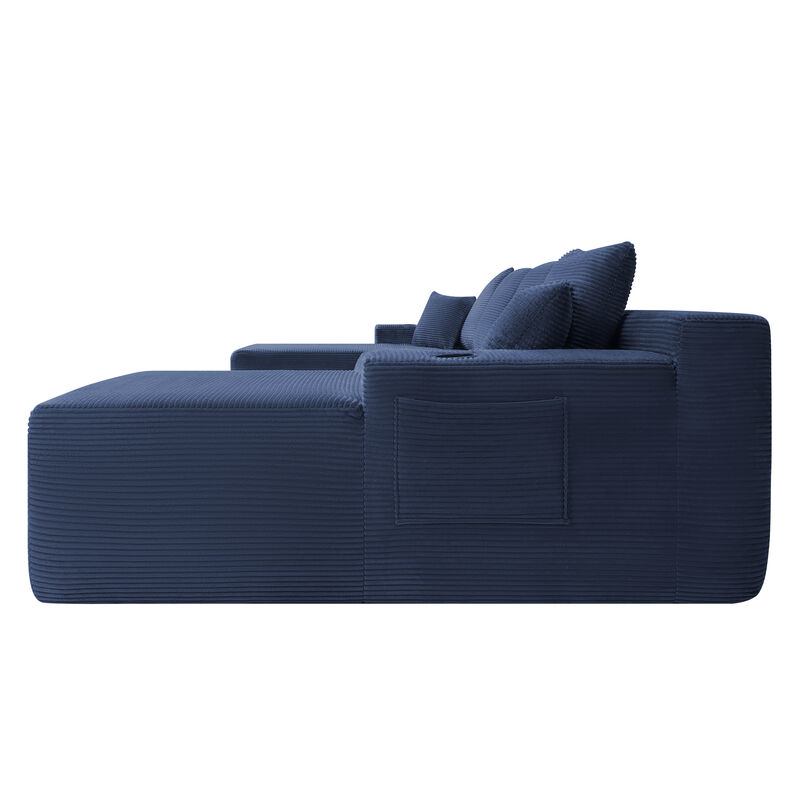 Mernri 126" Cloud Sectional Sofa image number 8