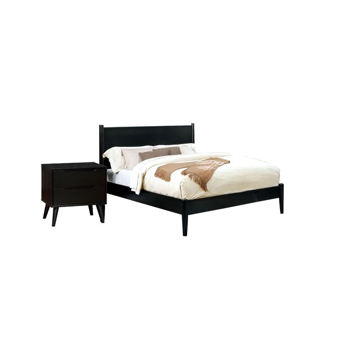 Bedroom Set, Wood &ndash; 2 Piece Set with Nightstand