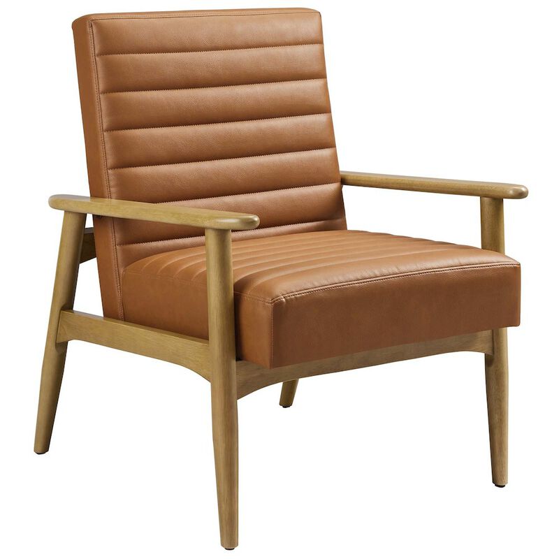 Jensen Vegan Leather Accent Chair image number 0