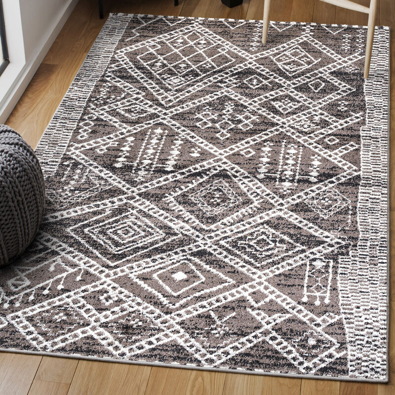 Tayri Modern Tribal Geometric Area Rug