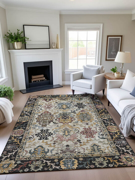 Silk Road SR5 Black 10' x 14' Rug