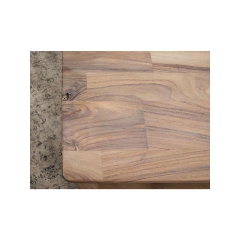 Casa Rocio Natural Parota 4 Drawer Cocktail Table, Brown cappuccino