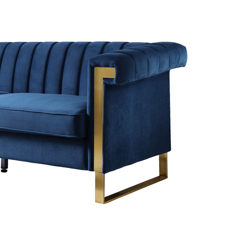 Satwud Luxury Velvet Sofa Set image number 4