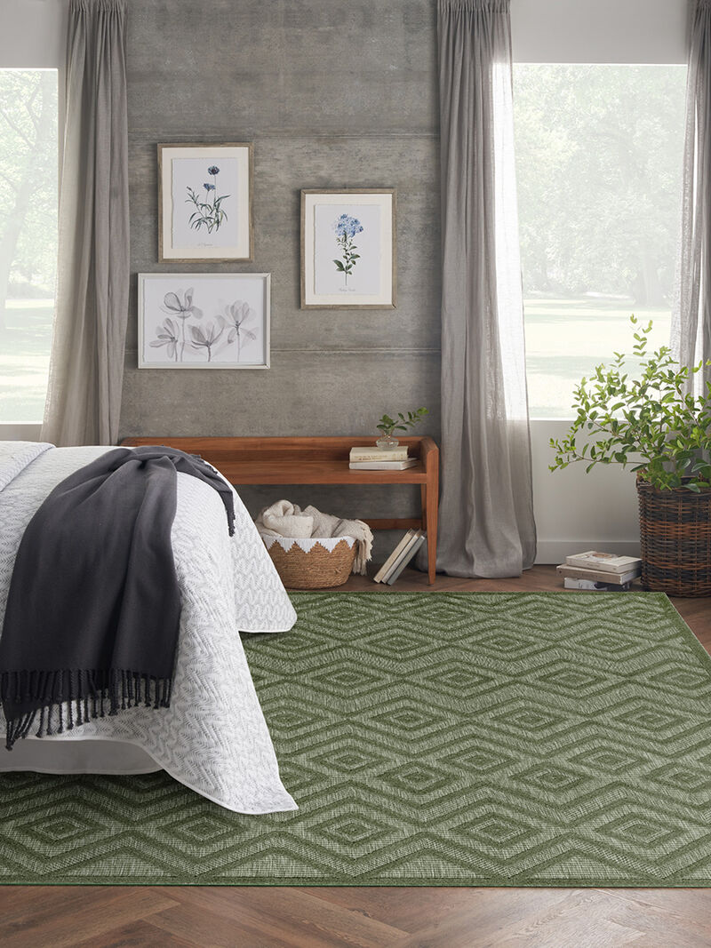 Versatile NRV01 Green 10' x 14' Rug