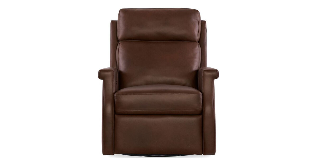 Kaufman Swivel Power Recliner with Pop-Up Headrest