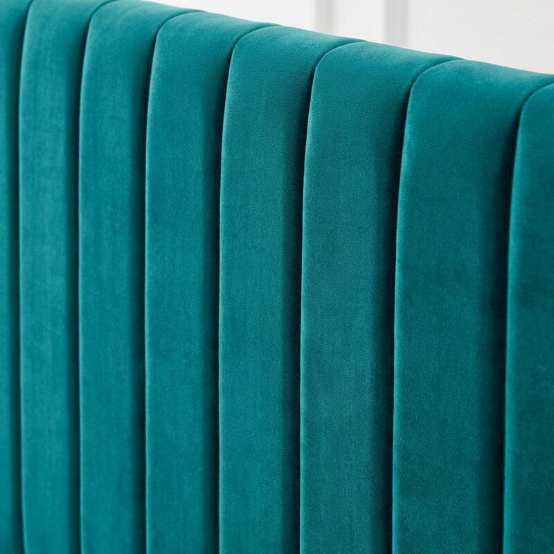 Velvet Full Queen Headboard with Soft Upholstery and Stylish Design image number 4