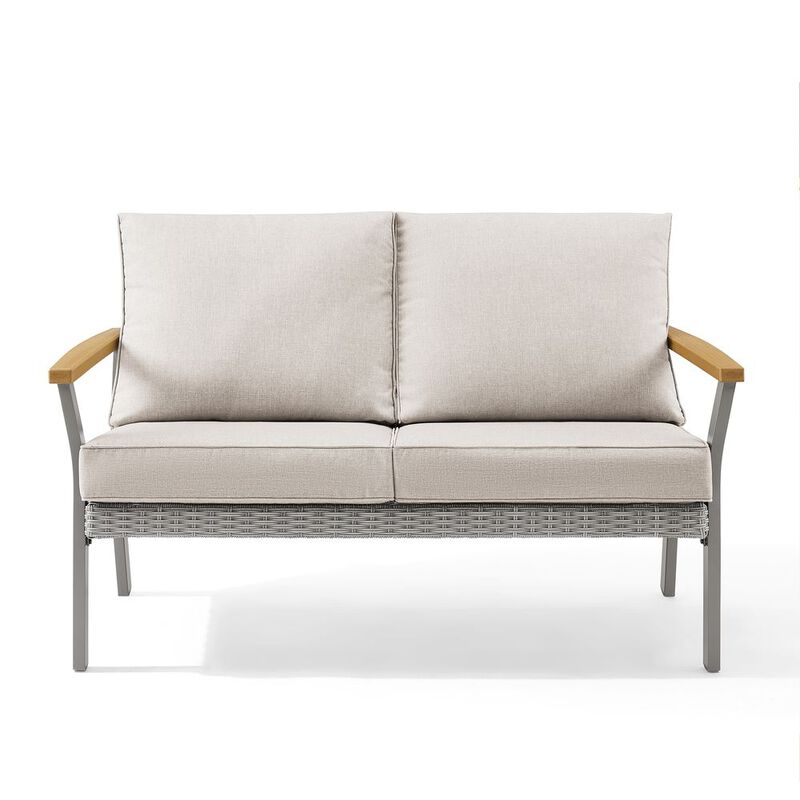 Loveseat 2-Seat Sofa with Plush Cushions and Modern Design