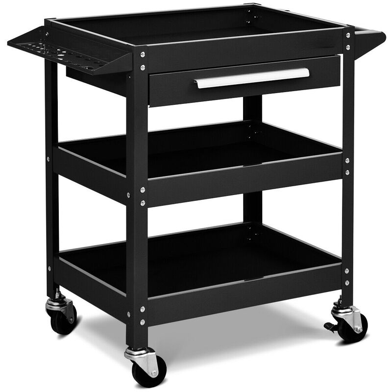 Rolling Tool Cart Mechanic Cabinet Storage ToolBox Organizer with Drawer