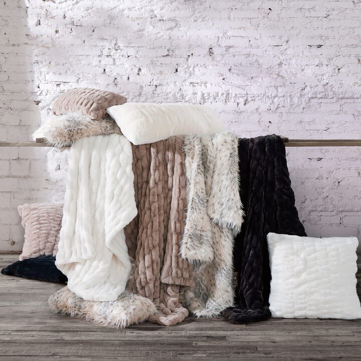 Ermine Double-Sided Oversized Throw