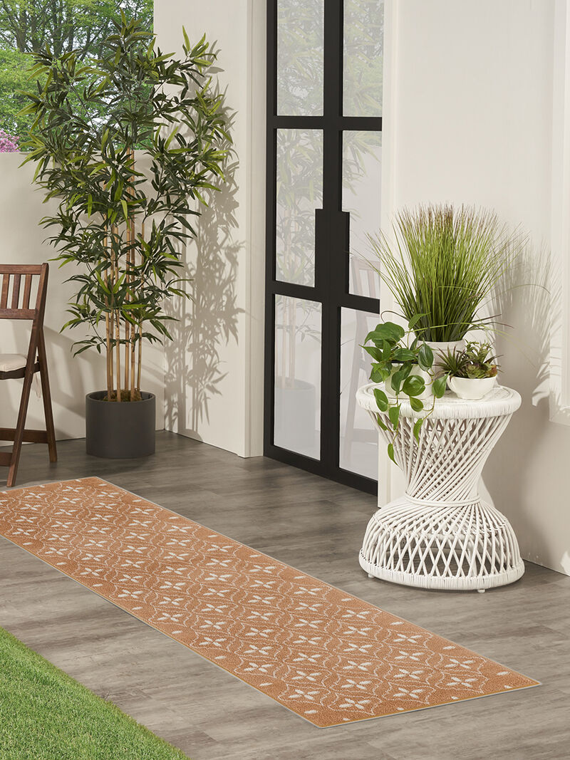 Nourison Essentials NRE04 Copper 2'2" x 7'6" Rug image number 2