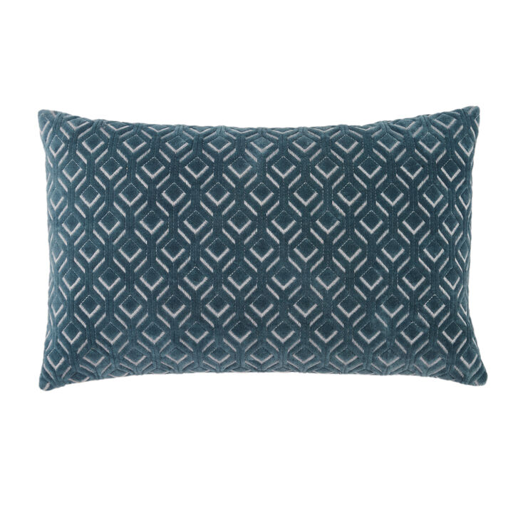 Nouveau Smoke Blue Down Fill Lumbar Pillow