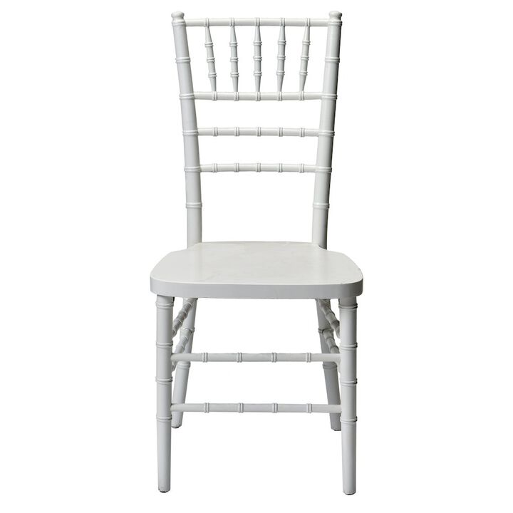 Commerical Seating Products European White Wood Dining Chairs