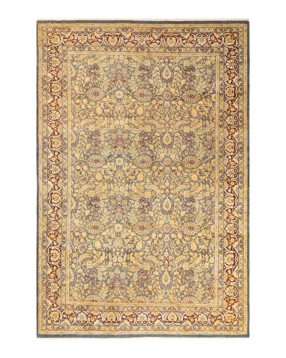 Mogul, One-of-a-Kind Hand-Knotted Area Rug  - Gray, 6' 2" x 9' 1"
