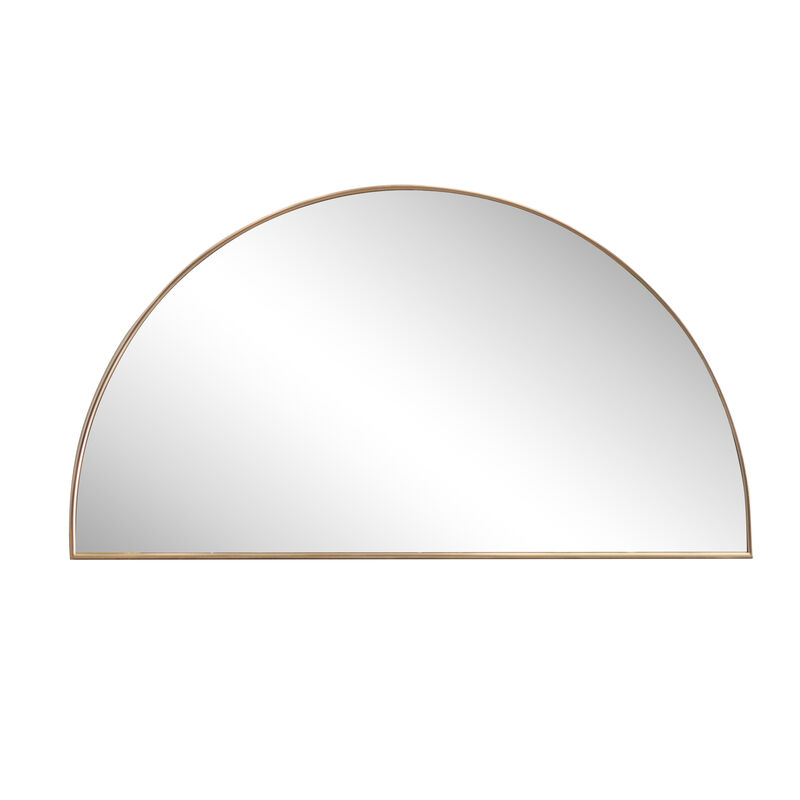 Solstice Half Circle Metal Framed Wall Mounted Mirror image number 0
