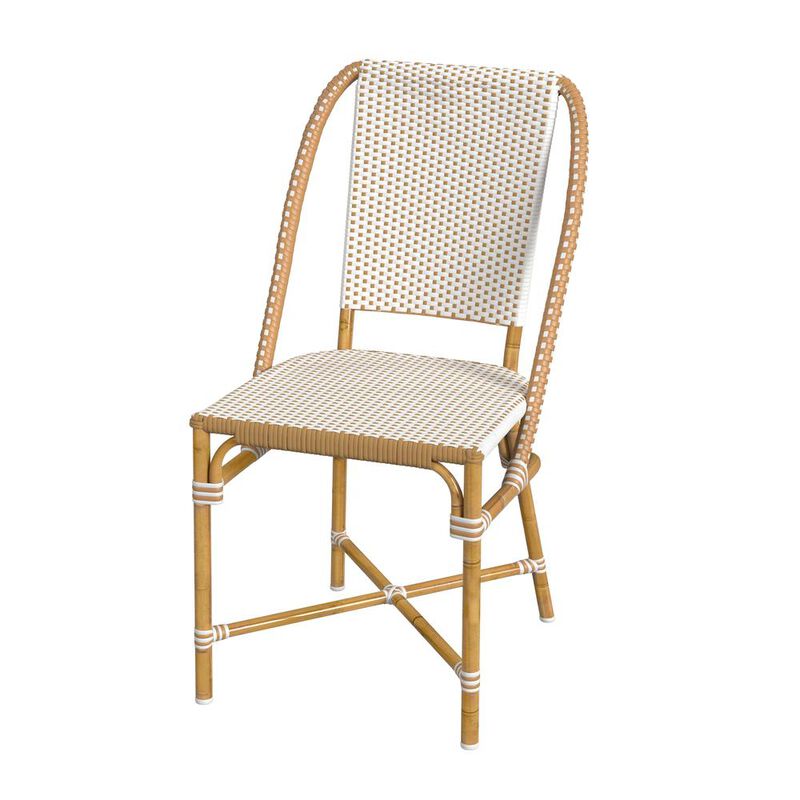 Butler Specialty Tobias 18.5 in. Seat Height Outdoor Rattan and Metal  Dining Side Chair image number 0