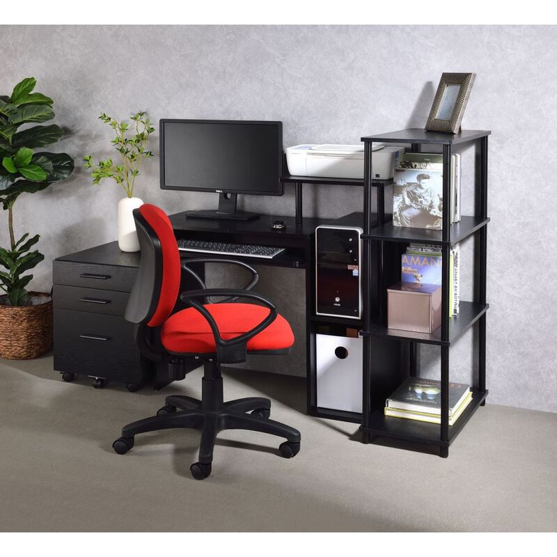 Lyphre Computer Desk, Black Finish