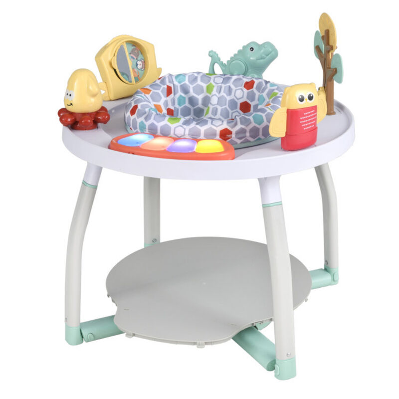 5-in-1 Interactive Baby Activity Center Bounce Seat with Detachable Toys image number 3