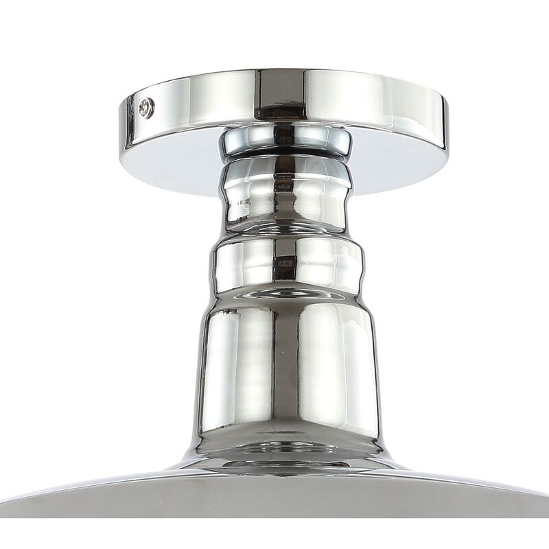 Camila Classic Industrial Indoor/Outdoor Iron LED Semi Flush Mount