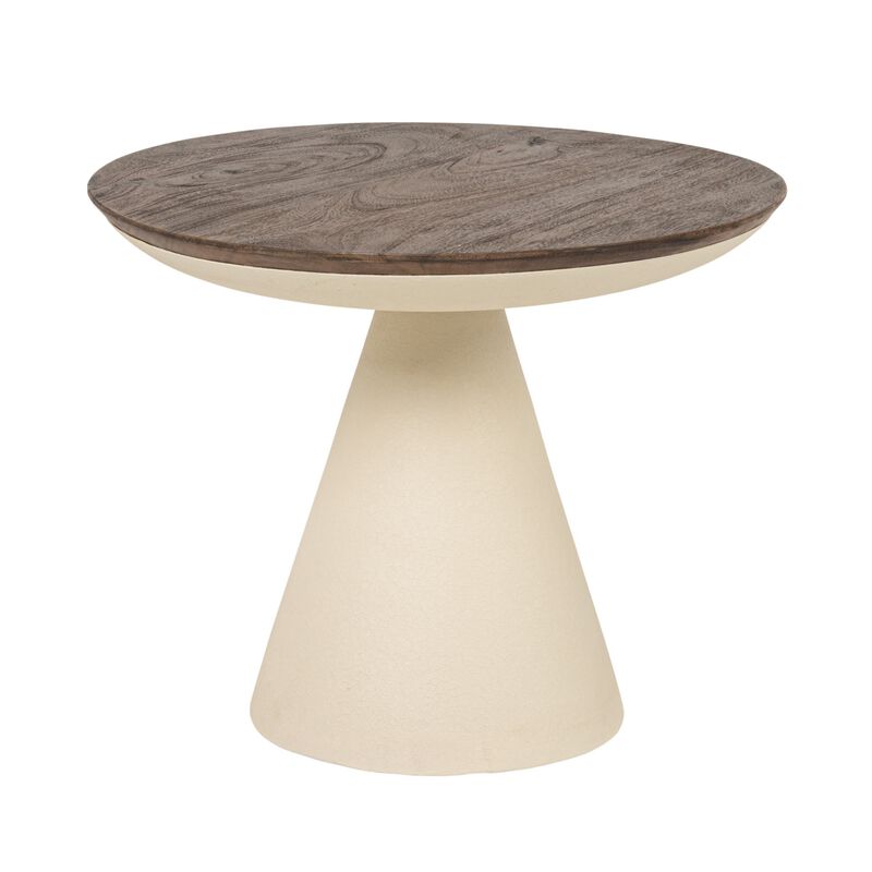 Cream Mango Wood & Iron Accent Table, Large image number 0