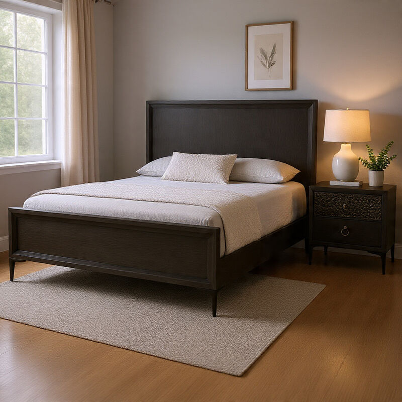 Bedroom Set, Wood, 2 Piece Set with Nightstand image number 1