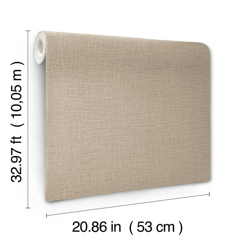 Loom Hazelnut Wallpaper (Set of 2) image number 3