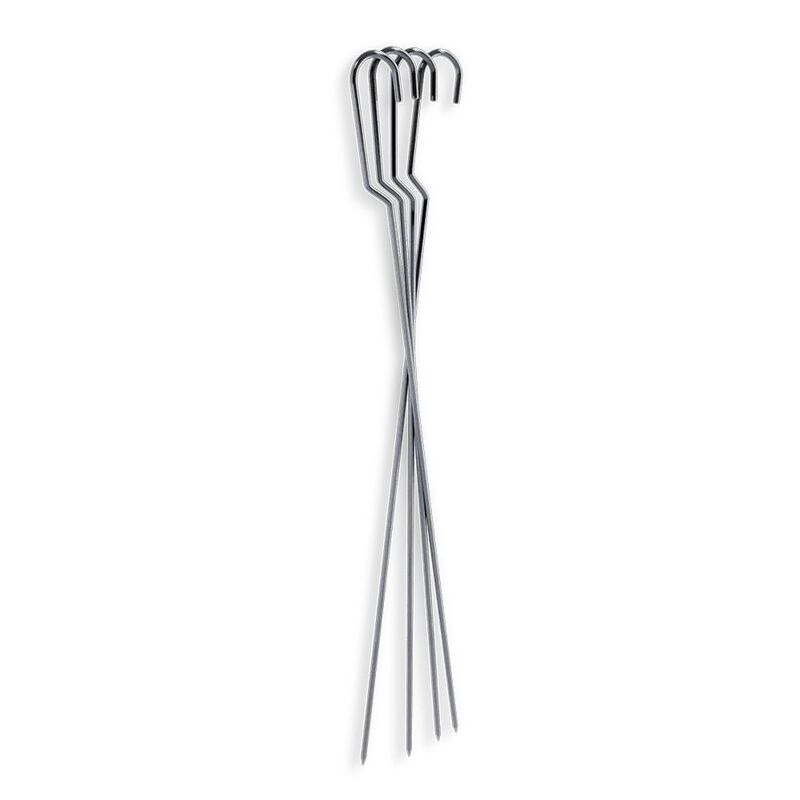 INGRILL Stainless Steel Hanging Skewers &ndash; Set of 4, 304 Stainless Steel BBQ Skewers for Barrel & Drum Smokers, Vertical Kabob Pins for Smoking & Grilling image number 0