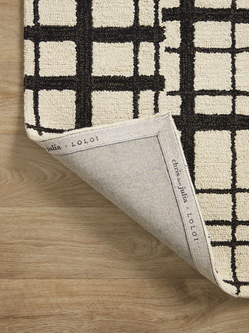 Polly POL02 Black/Ivory 8'6" x 11'6" Rug