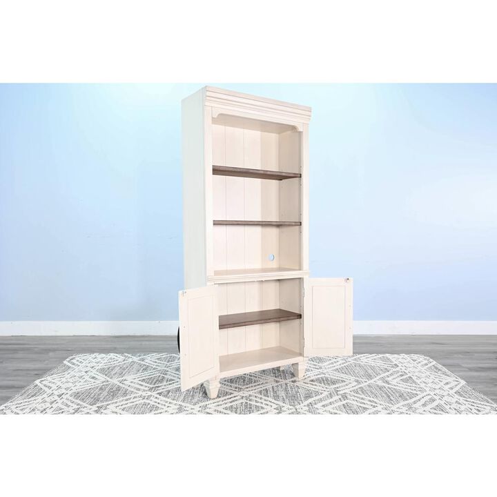 Sunny Designs white Two-Tone Wood Bookcase