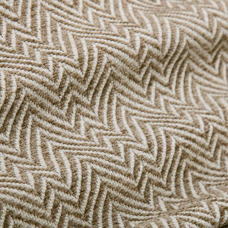 Chenille Herringbone King Sand Duvet Cover Set image number 3