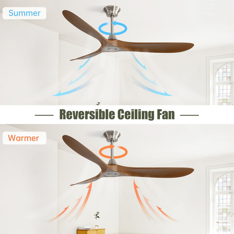 ELEMENT ACE 60-Inch Reversible Outdoor Ceiling Fan with Smart Control for Year-Round Comfort image number 3